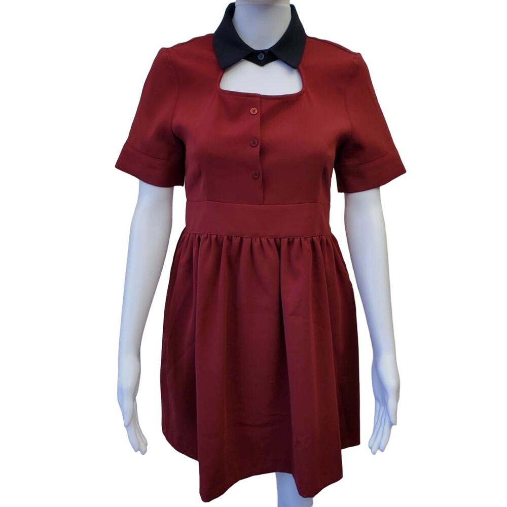Sister Jane Dress Size L Dark Academia Wednesday Addams Vamp Collegiate Witchy